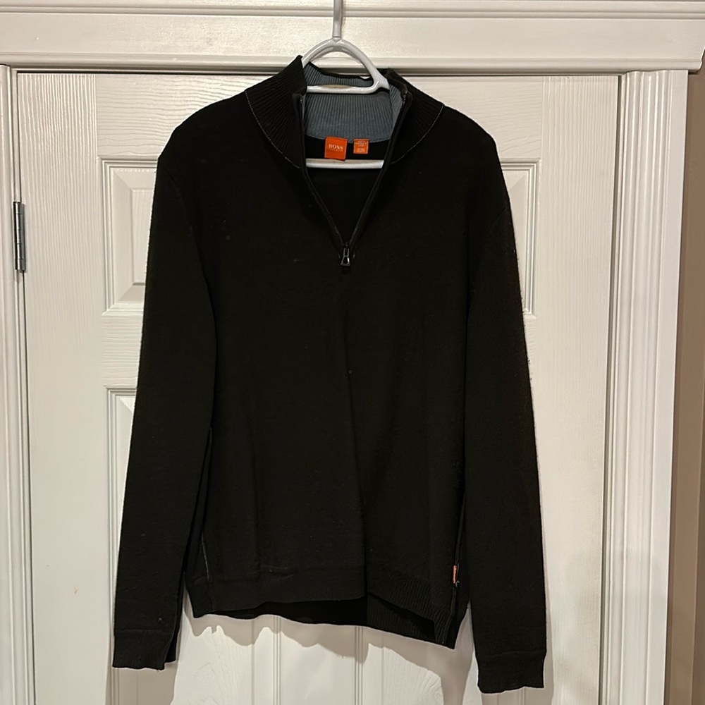 Hugo Boss Mens Half Zip Sweater Size L